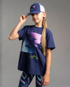 AW25 Bonini UNIQUE Navy Blue & Purple Logo Cap