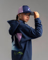 AW25 Bonini UNIQUE Navy Blue & Purple Logo Cap
