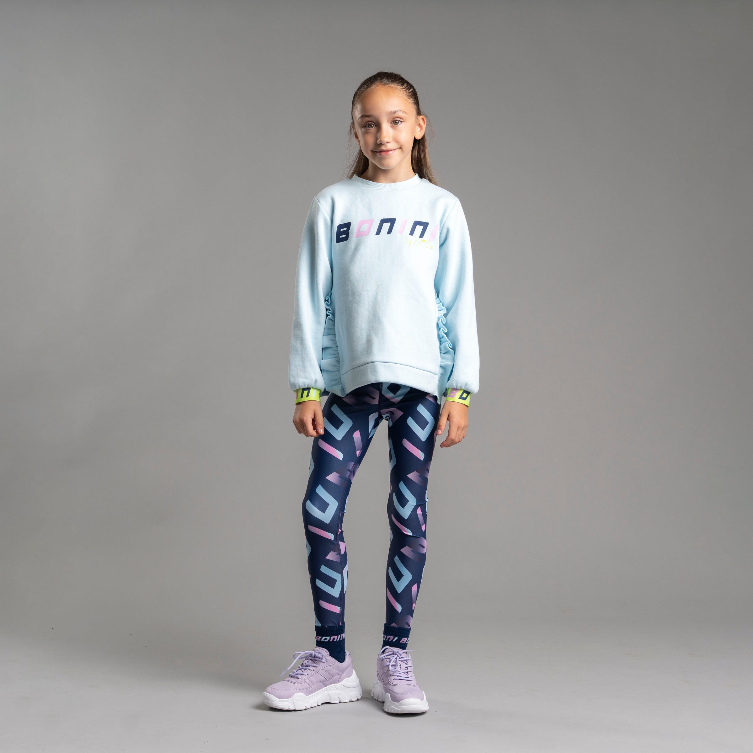 AW25 Bonini STRIVE Blue Split Side Sweatshirt