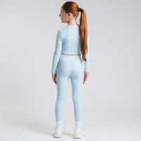 AW25 Bonini ASPIRE Blue Long Sleeve Sport Top