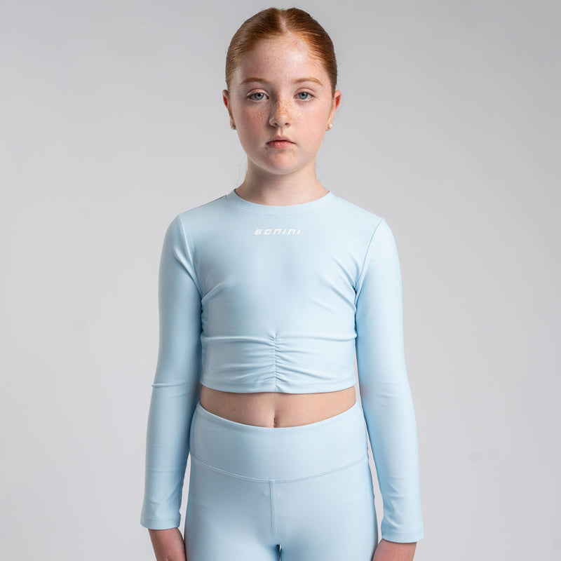 AW25 Bonini ASPIRE Blue Long Sleeve Sport Top