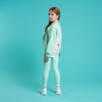 SS26 Bonini GROOVE Green Logo Tape Sweatshirt