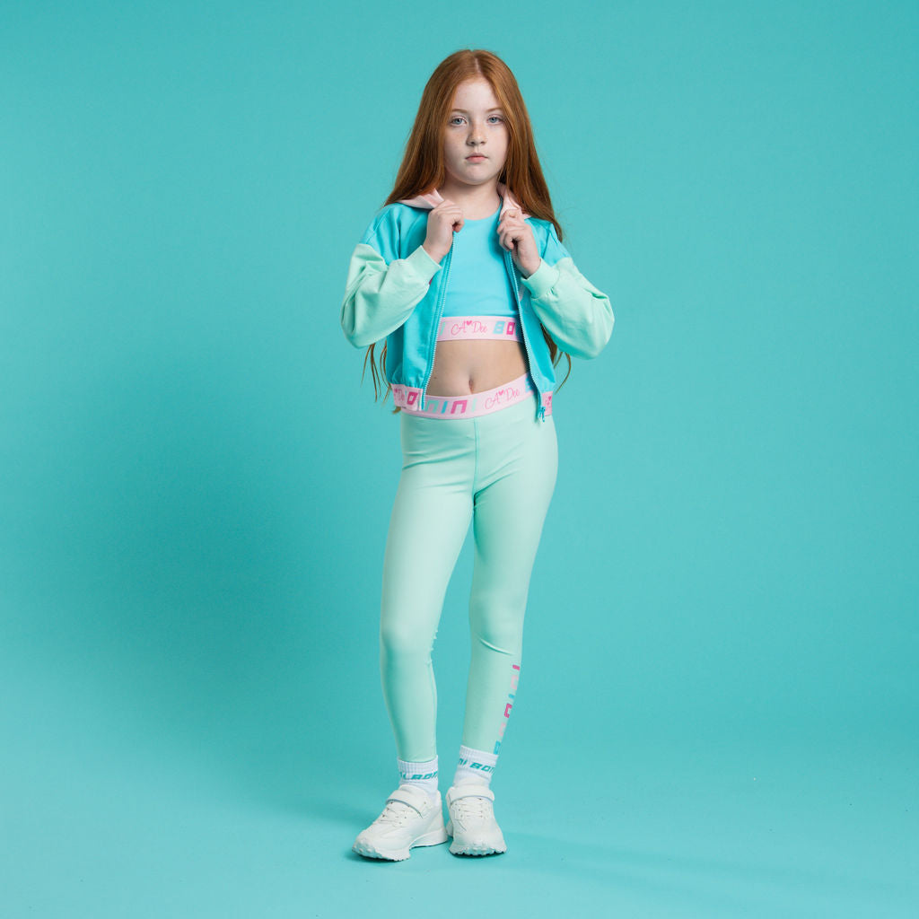 PREORDER SS26 Bonini VIBE Blue Colour Block Logo Hoody Zipper Jacket