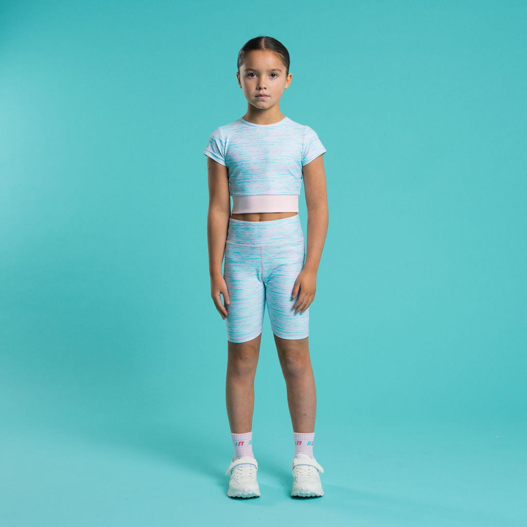 PREORDER SS26 Bonini ENERGY Multicoloured Logo Crop Top