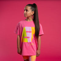PREORDER SS26 Bonini DYNAMIC Pink Oversized Logo T-Shirt