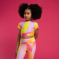 SS26 Bonini DREAM Multicoloured Logo Crop Top