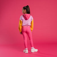 SS26 Bonini VIBE Purple Colour Block Logo Hoody Zipper Jacket