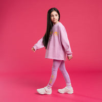 SS26 Bonini INSPIRE Purple Tape Logo Leggings