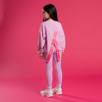 SS26 Bonini GROOVE Purple Logo Tape Sweatshirt