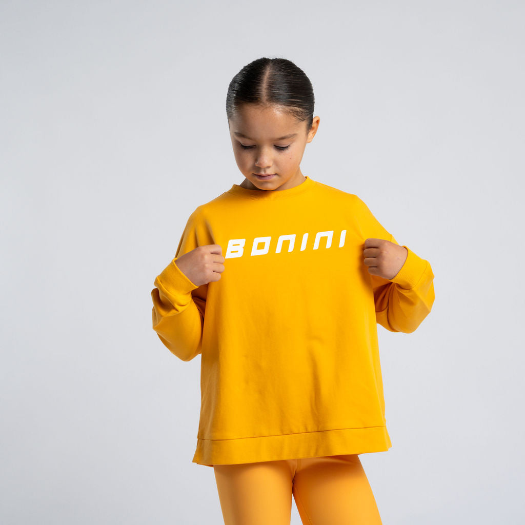 SS26 Bonini ASPIRE Orange & White Logo Sweatshirt