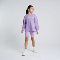 PREORDER SS26 Bonini ASPIRE Lilac & White Logo Cycling Shorts