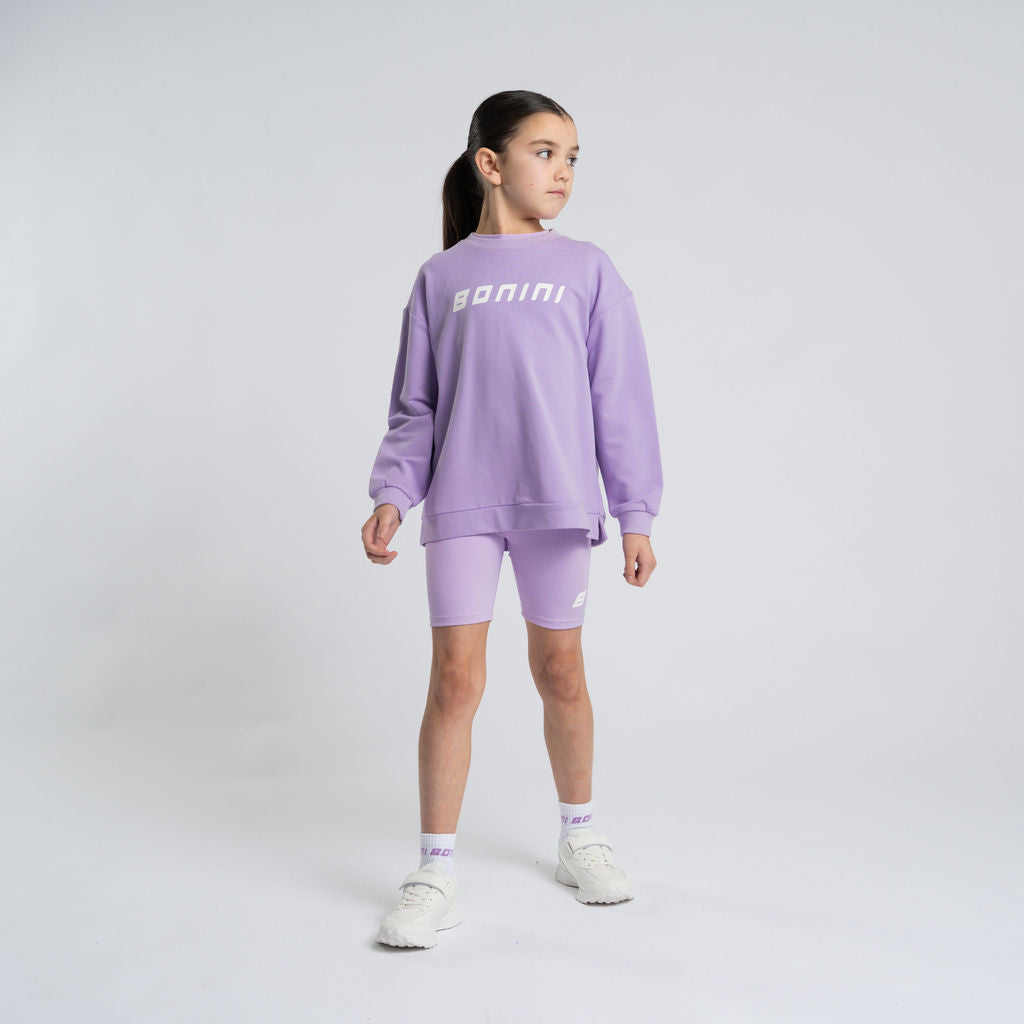 PREORDER SS26 Bonini ASPIRE Lilac & White Logo Cycling Shorts