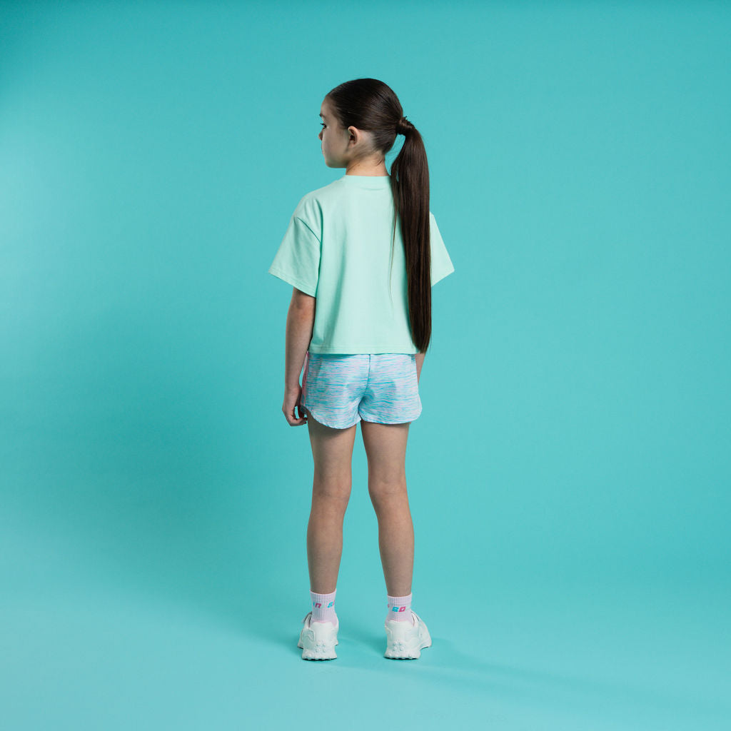 SS26 Bonini SHINE Green Cropped Logo T-Shirt