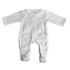 Deolinda Pink & White Faux Fur Animal Babygrow
