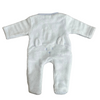 Deolinda Blue & White Faux Fur Animal Babygrow