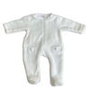 Deolinda White Faux Fur Animal Babygrow