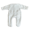 Deolinda White Faux Fur Animal Babygrow