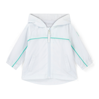 PREORDER SS26 Mitch & Son Mini NOAH White & Green Piping Hooded Jacket