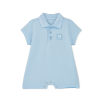 PREORDER SS26 Mitch & Son Mini NASH Blue Polo Romper