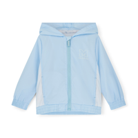 PREORDER SS26 Mitch & Son OLIVER Blue & White Panel Logo Hooded Jacket