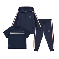 Mitch & Son Boys SANTINO & SAMMY Navy Three Piece Tracksuit