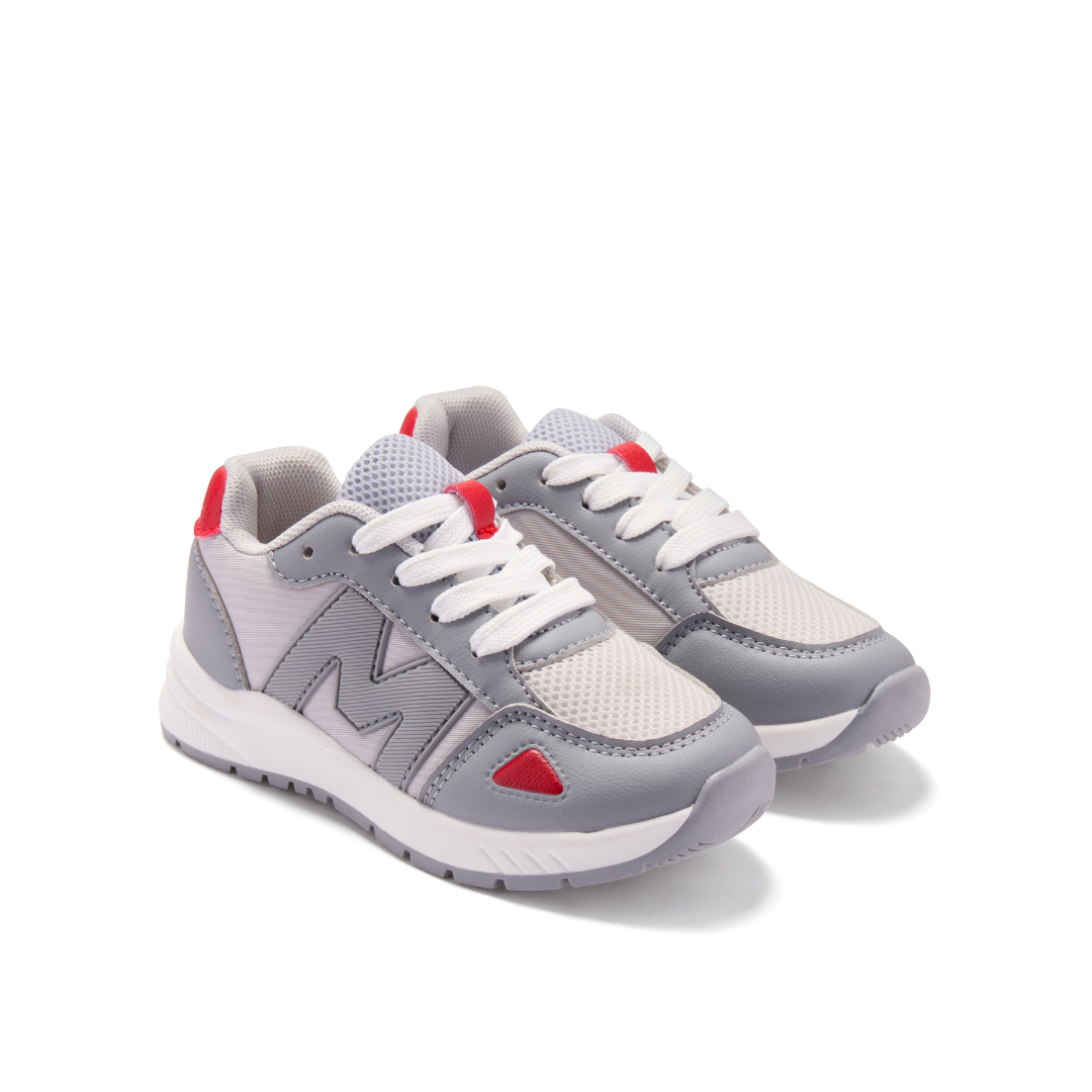 Mitch & Son Boys SPRINT Grey Trainers