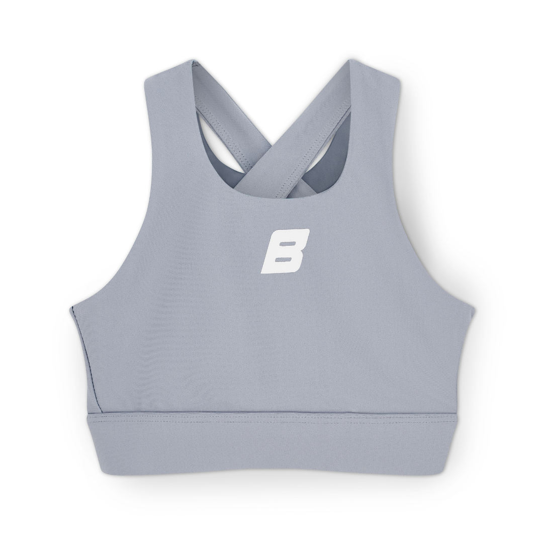 Bonini ASPIRE Grey Crop Sport Top