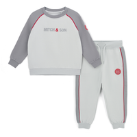 Mitch & Son Boys TYSON Grey Piping Tracksuit