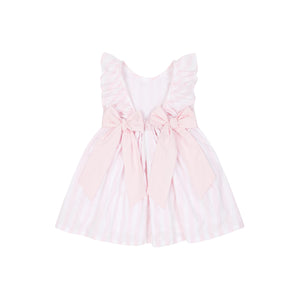 SS24 Deolinda KIKA Pink & White Stripe Ribbon Butterfly Dress