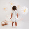 SS25 Little A BEAU White Logo Frill Tennis Dress