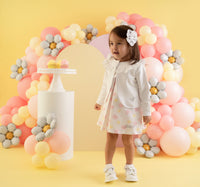 Little A JESSICA Bright White Broderie Anglaise Cardigan