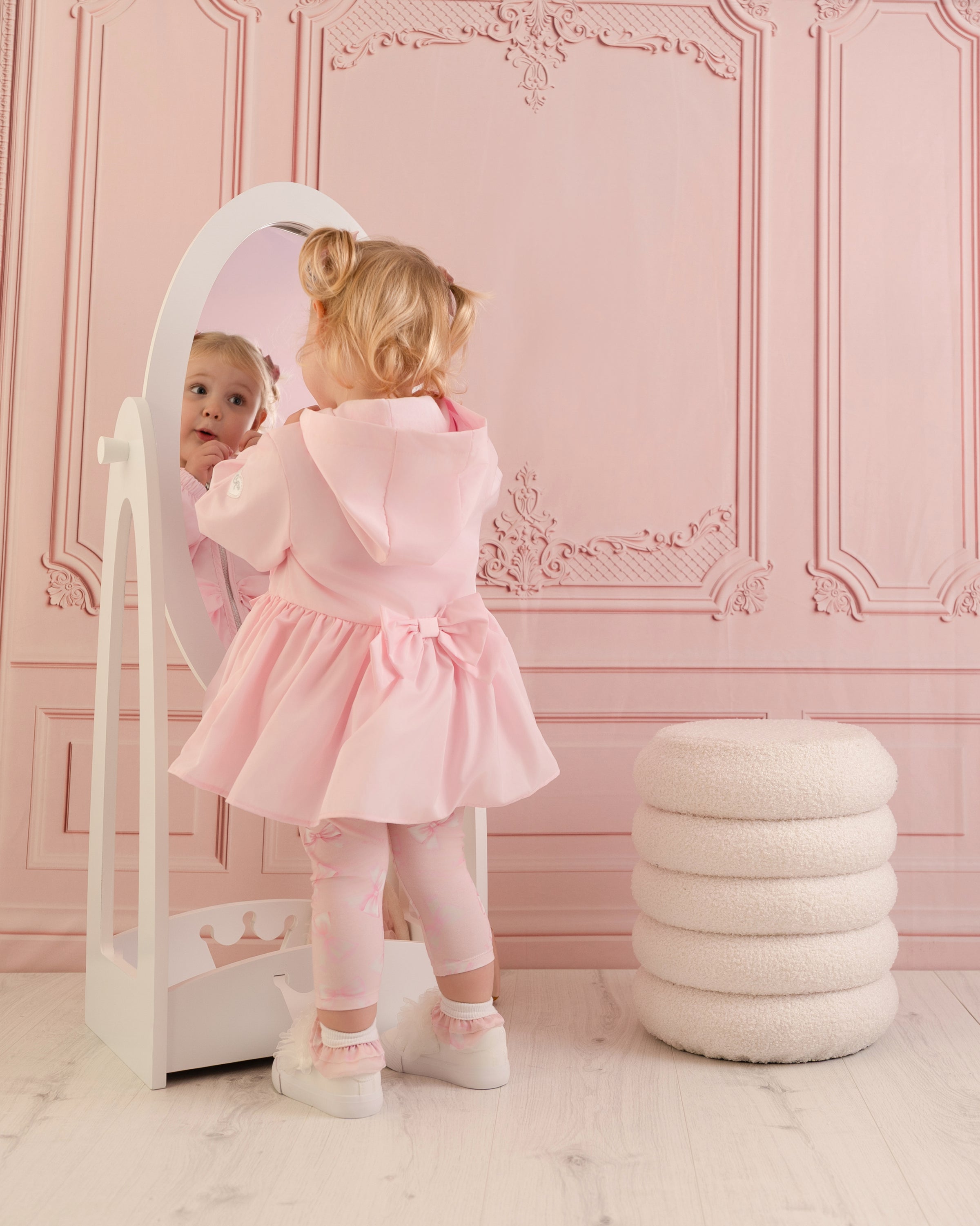 PREORDER SS26 Little A OPHILIA Pink Bows Hooded Jacket