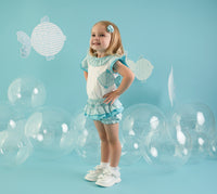 Little A KHLOE Bright White Fish Jam Pant Set