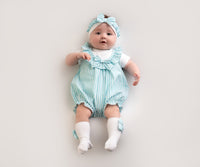 Little A KENDAL Aruba Blue Striped Romper