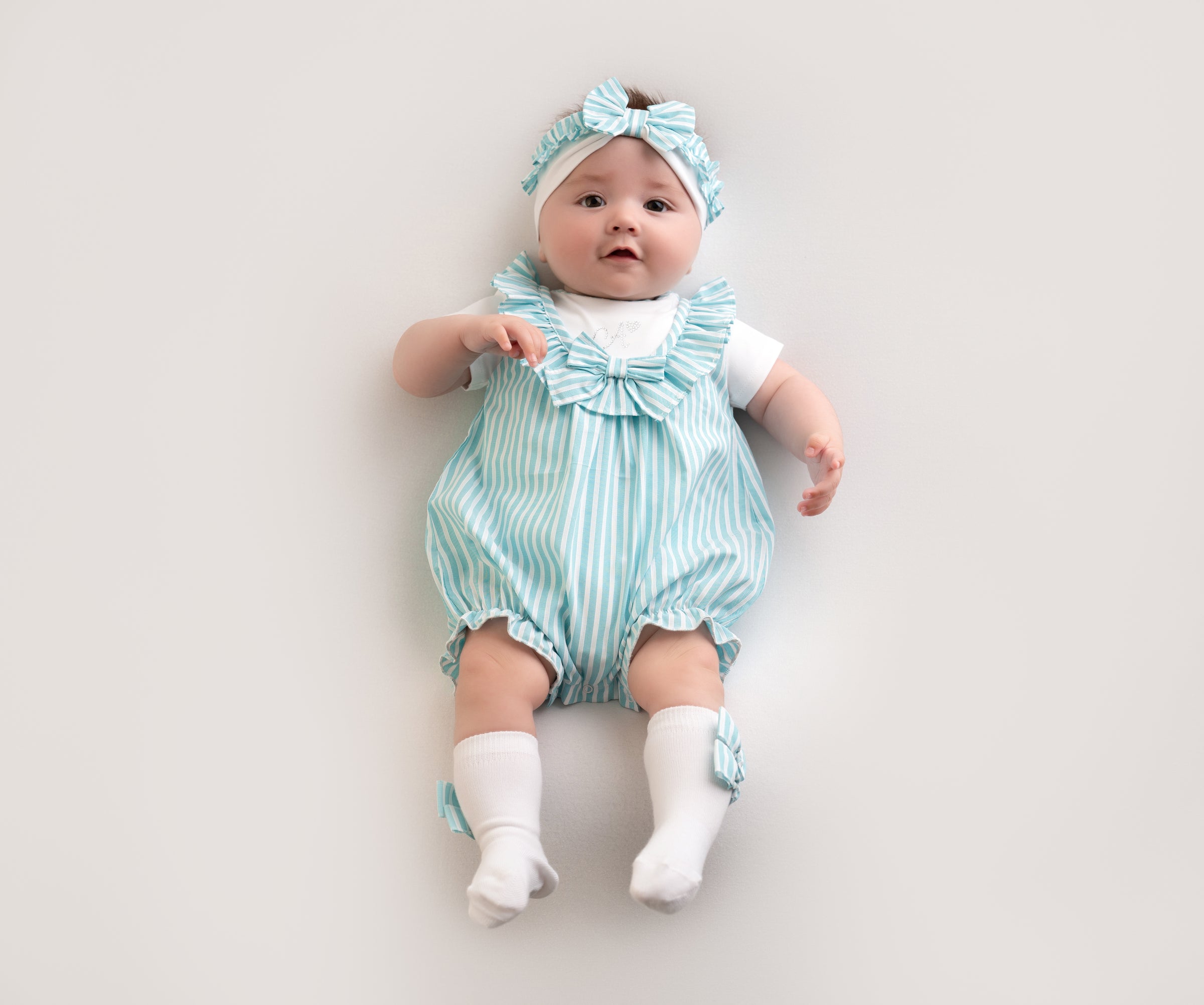 Little A KENDAL Aruba Blue Striped Romper