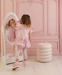 PREORDER SS26 Little A ORELLIA Pink Broderie Anglaise Leggings Set