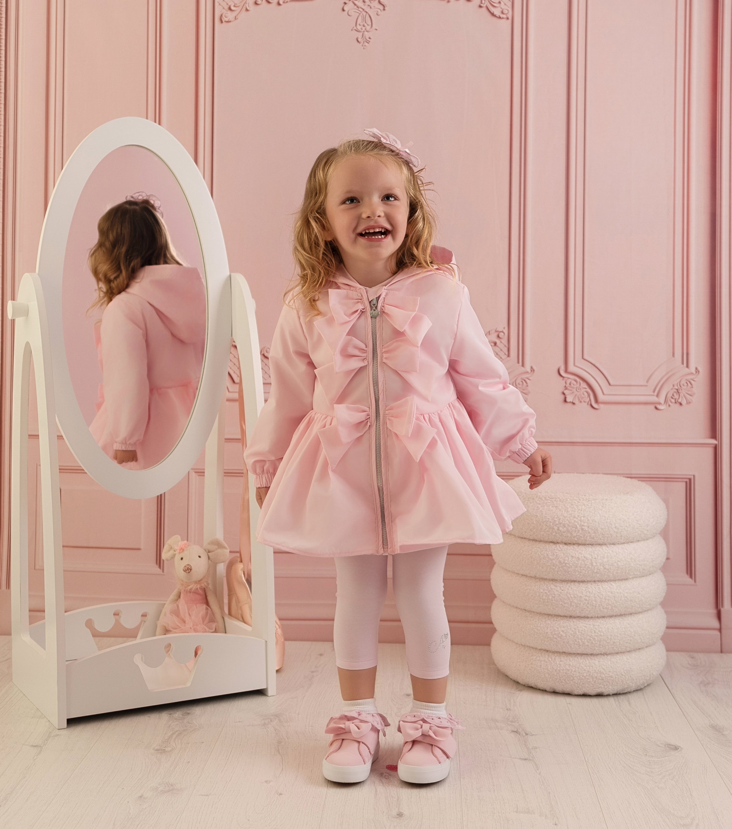 PREORDER SS26 Little A OPHILIA Pink Bows Hooded Jacket
