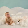 AW25 Mitch & Son Mini MACK Beige Knitted Polo Romper