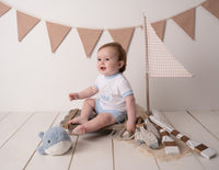Mitch & Son Mini SUTTON Bright White Boat Short Set