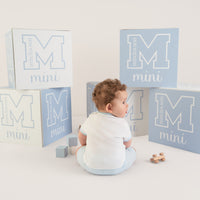 PREORDER SS26 Mitch & Son Mini NICO Blue & White Logo Shorts Set