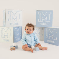 PREORDER SS26 Mitch & Son Mini NOAH Blue & White Piping Hooded Jacket