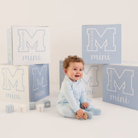 PREORDER SS26 Mitch & Son Mini NICK Blue & White Piping Logo Tracksuit