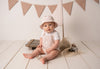 Mitch & Son Mini SLOAN Sand Check Romper