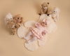 Little A GIA Baby Pink Faux Fur Bear Romper