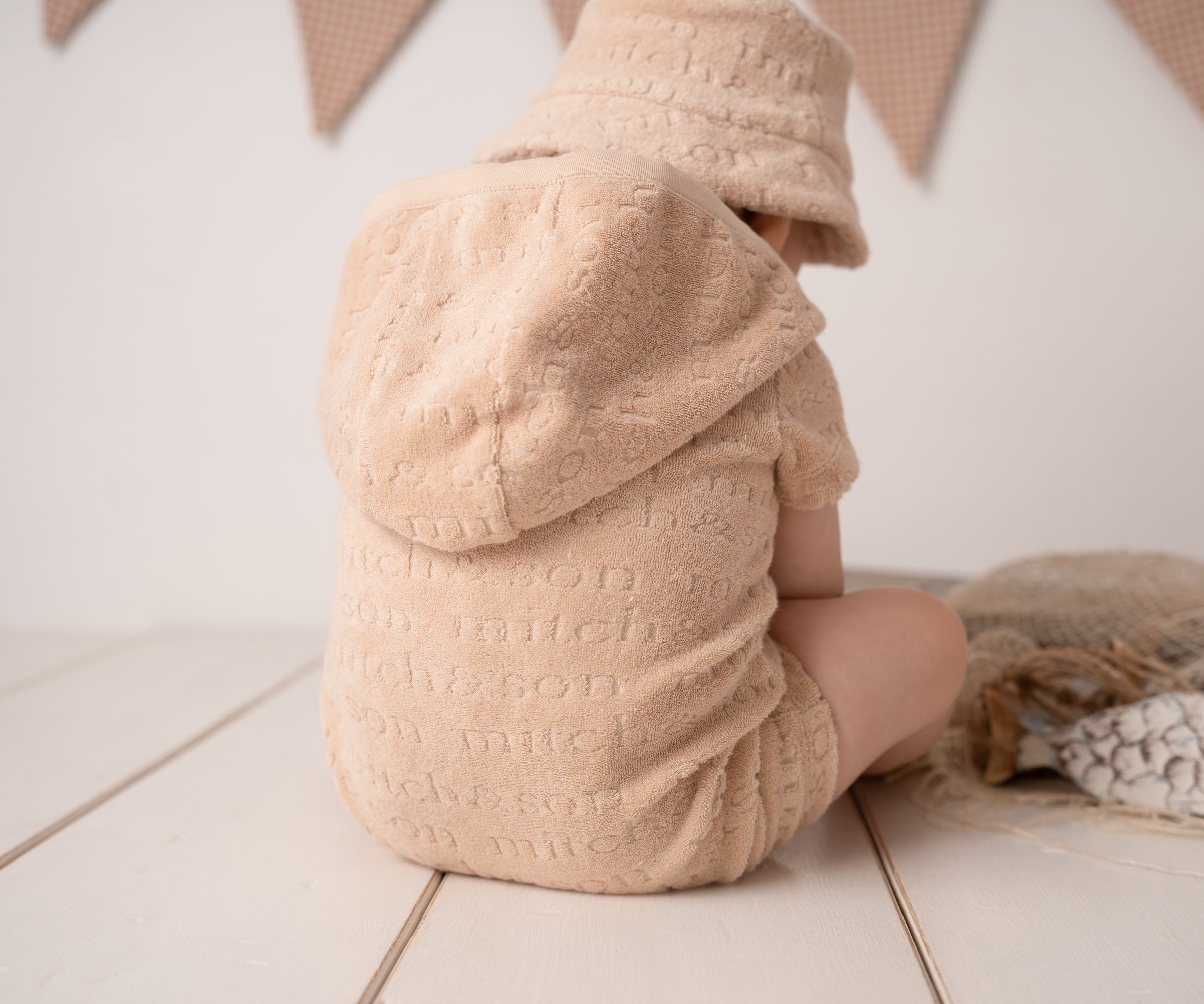 Mitch & Son Mini SANTIAGO Sand Terry Towelling Romper