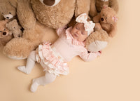 Little A GWEN Baby Pink Bear Print Jam Pant Set