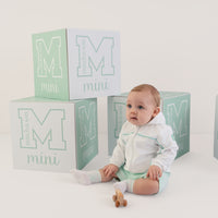 PREORDER SS26 Mitch & Son Mini NOAH White & Green Piping Hooded Jacket