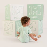 PREORDER SS26 Mitch & Son Mini NELSON Green & White Piping Romper
