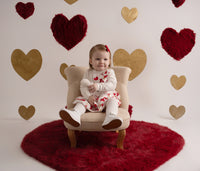 Little A HANNAH Snow White Heart Print Bow Dress