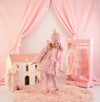 AW25 Little A KAIA Pink Hearts Bow Frill Coat